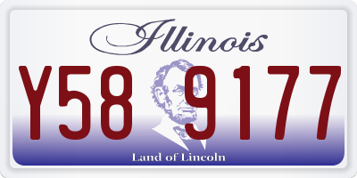 IL license plate Y589177
