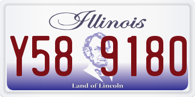 IL license plate Y589180