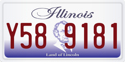 IL license plate Y589181