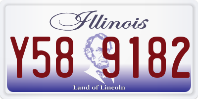 IL license plate Y589182