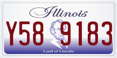 IL license plate Y589183