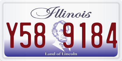 IL license plate Y589184