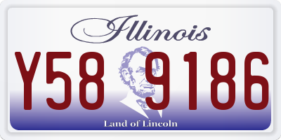 IL license plate Y589186