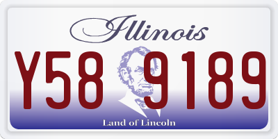 IL license plate Y589189