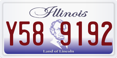 IL license plate Y589192