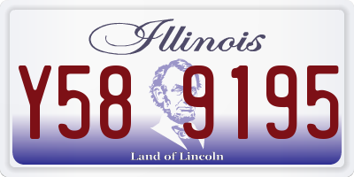 IL license plate Y589195