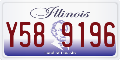 IL license plate Y589196