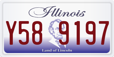 IL license plate Y589197