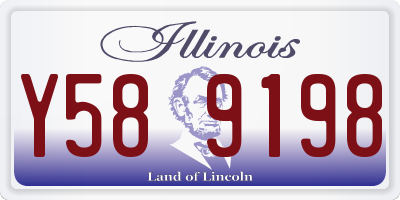 IL license plate Y589198