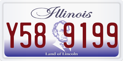IL license plate Y589199