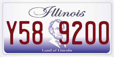 IL license plate Y589200