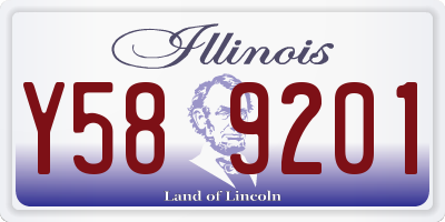 IL license plate Y589201