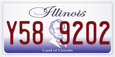 IL license plate Y589202