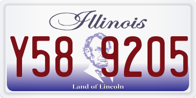 IL license plate Y589205