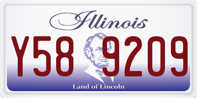 IL license plate Y589209