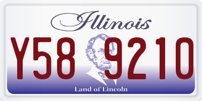 IL license plate Y589210