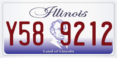 IL license plate Y589212