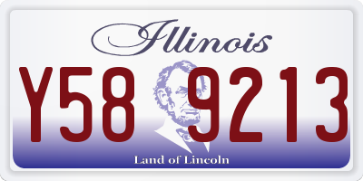 IL license plate Y589213