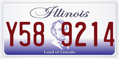 IL license plate Y589214