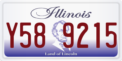 IL license plate Y589215