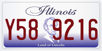 IL license plate Y589216
