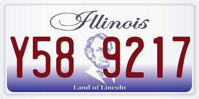 IL license plate Y589217