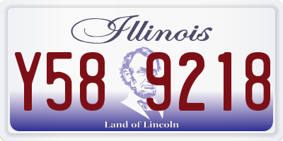 IL license plate Y589218