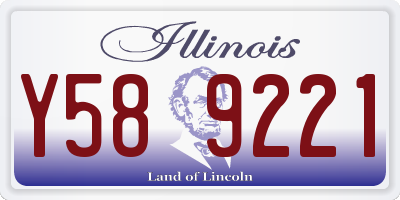 IL license plate Y589221