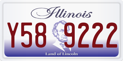 IL license plate Y589222