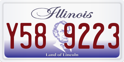 IL license plate Y589223