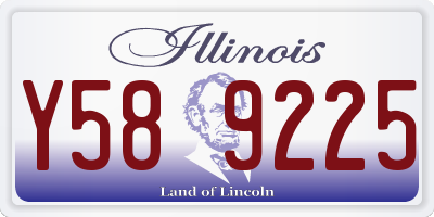 IL license plate Y589225