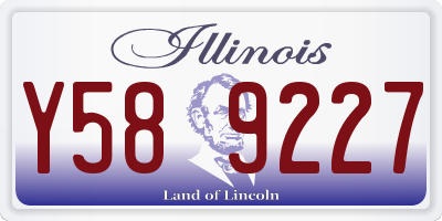 IL license plate Y589227