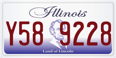 IL license plate Y589228