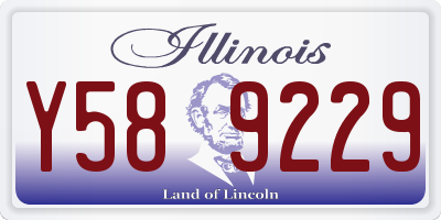 IL license plate Y589229
