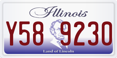 IL license plate Y589230