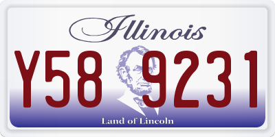 IL license plate Y589231
