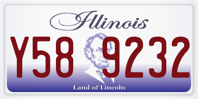 IL license plate Y589232