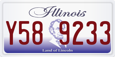 IL license plate Y589233