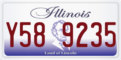 IL license plate Y589235