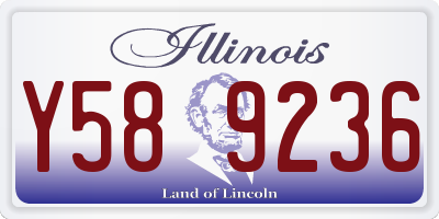 IL license plate Y589236