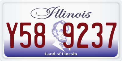 IL license plate Y589237