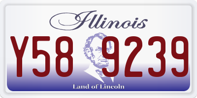 IL license plate Y589239