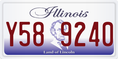 IL license plate Y589240