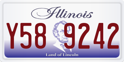 IL license plate Y589242