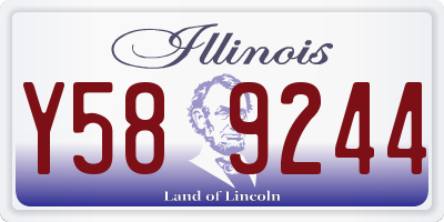 IL license plate Y589244