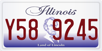 IL license plate Y589245