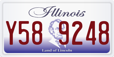 IL license plate Y589248