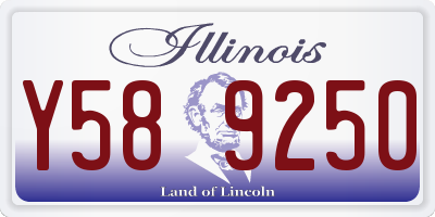 IL license plate Y589250