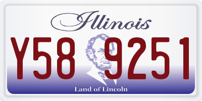 IL license plate Y589251
