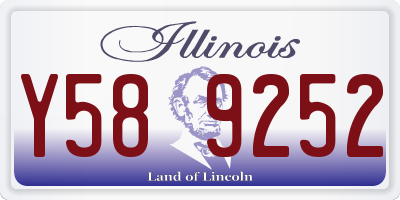 IL license plate Y589252